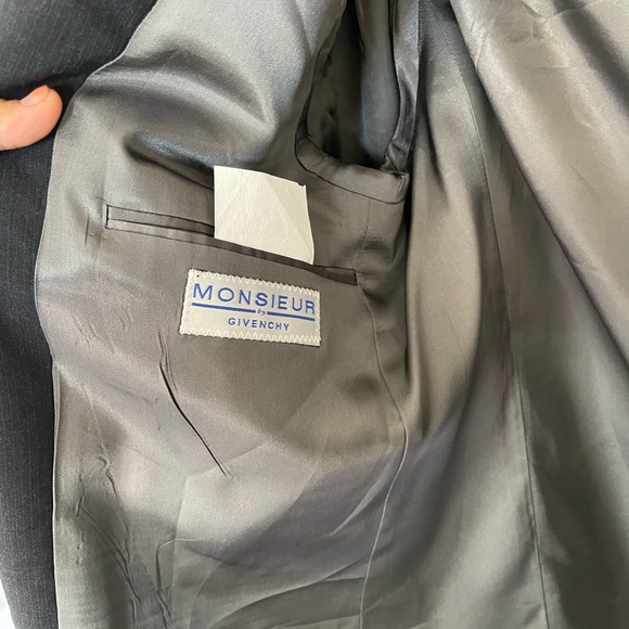 Monsieur By Givenchy Four Button Closure Pure Wool Sports Coat/Suit Jacket 43L - Picture 5 of 12